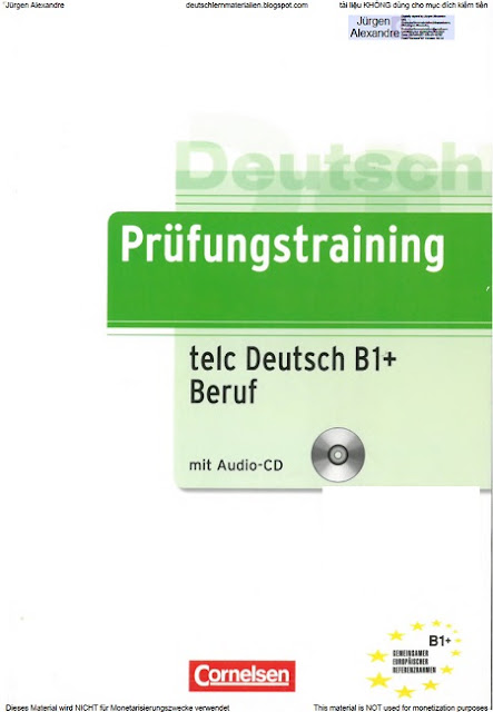 Prüfungstraining telc Deutsch B1+ Beruf - 2012