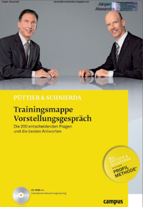 Trainingsmappe Vorstellungsgespräch